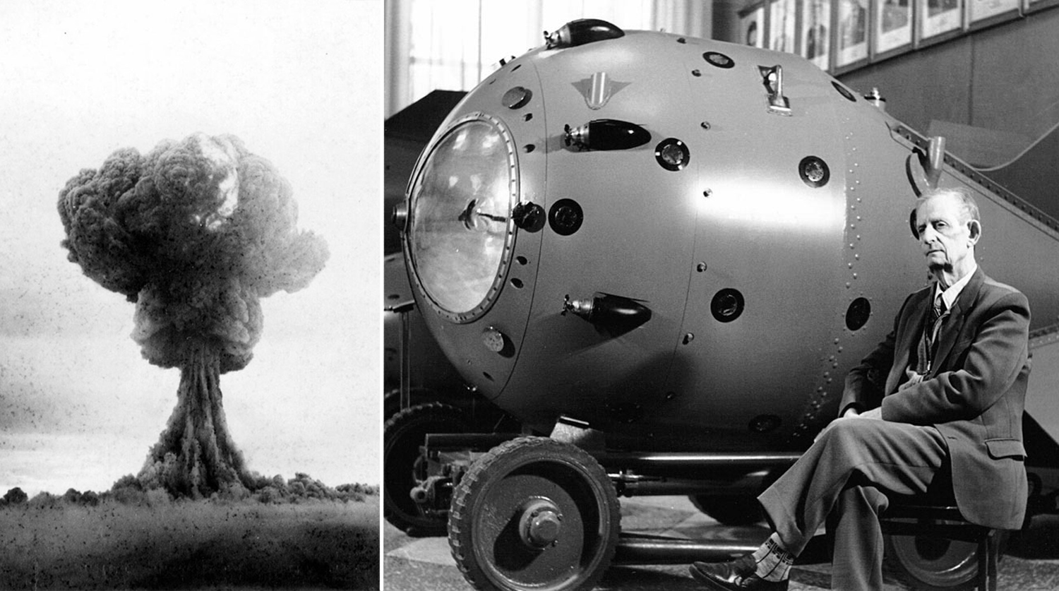Испытания первой в мире. Первая Советская атомная бомба РДС-1. Советская атомная бомба 1949. Испытание первой атомной бомбы в СССР. РДС-1. РДС 6 бомба.